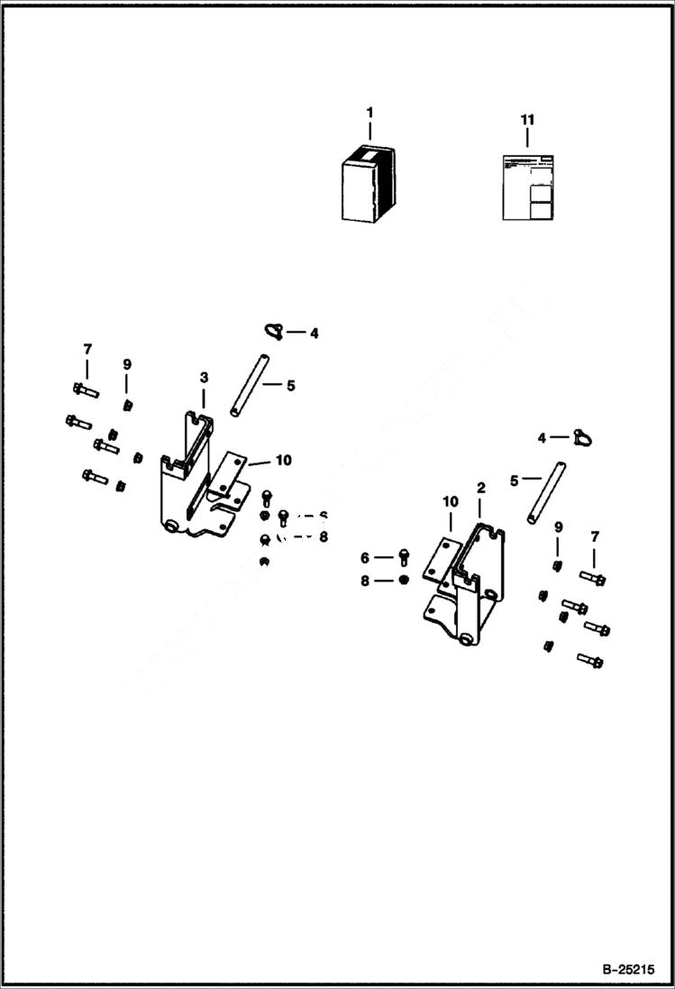 Схема запчастей Bobcat WATER KIT - WATER KIT MOUNT KIT (773 G series, S150, S160, T180, S175, S185, T190 & S205) Loader