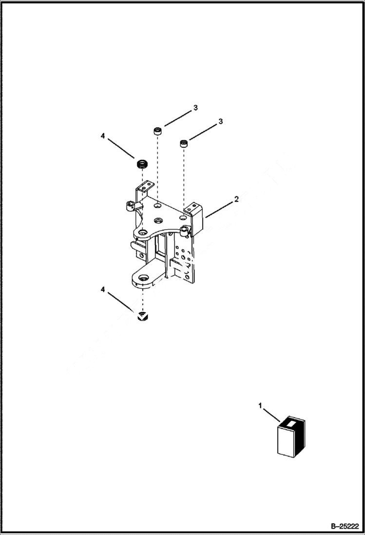 Схема запчастей Bobcat BL275 - TRUNNION, BUSHING Side Shift Backhoe WORK EQUIPMENT