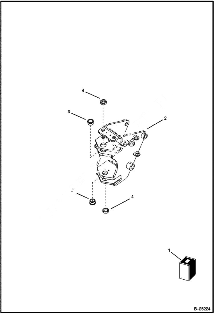 Схема запчастей Bobcat BL275 - SWING & BUSHING Side Shift Backhoe WORK EQUIPMENT