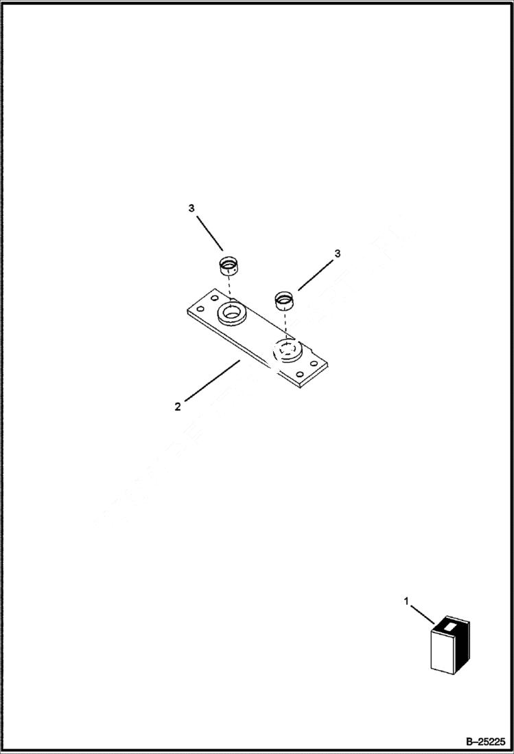 Схема запчастей Bobcat BL275 - HOLDER & BUSHING Side Shift Backhoe WORK EQUIPMENT