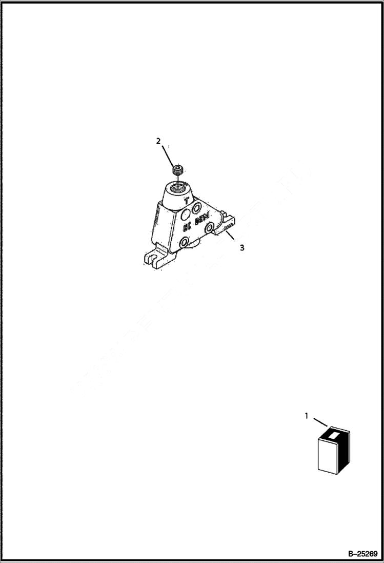 Схема запчастей Bobcat B250 - HYDRAULIC CIRCUITRY (Backhoe Control Valve) HYDRAULIC SYSTEM