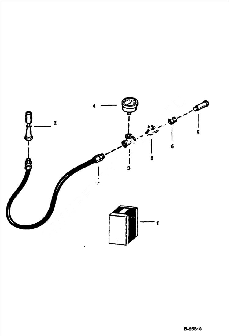 Схема запчастей Bobcat 76 - HYDRAULIC BREAKER (1250X) (Charge Kit) ACCESSORIES & OPTIONS