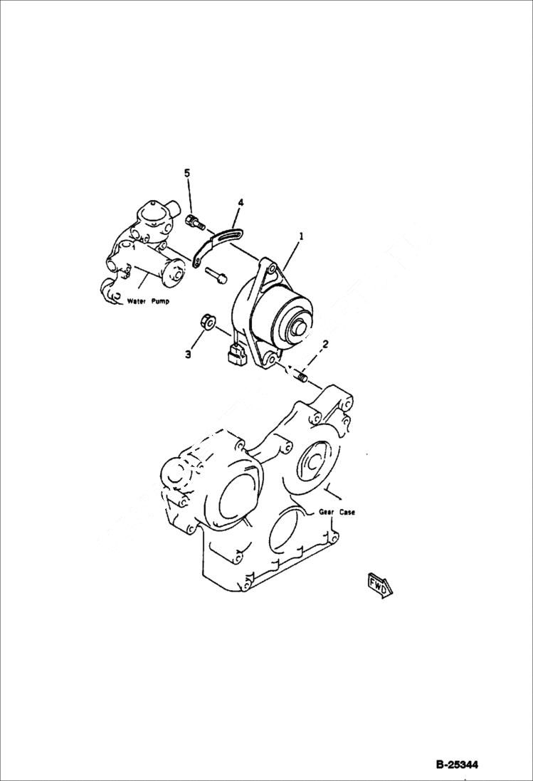 Схема запчастей Bobcat 76 - ALTERNATOR AND MOUNTING ELECTRICAL SYSTEM