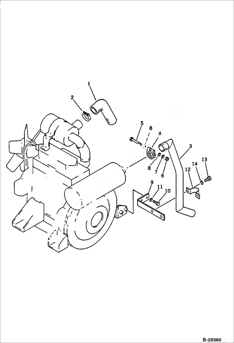 Схема запчастей Bobcat 56 - ENGINE RELATED PARTS ENGINE RELATED PARTS AND ELECTRICAL SYSTEM