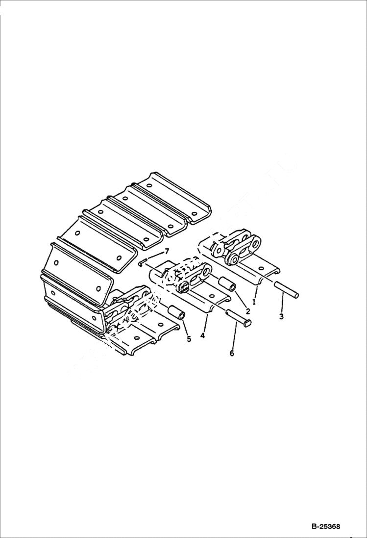 Схема запчастей Bobcat 56 - TRACK SHOE UNDERCARRIAGE