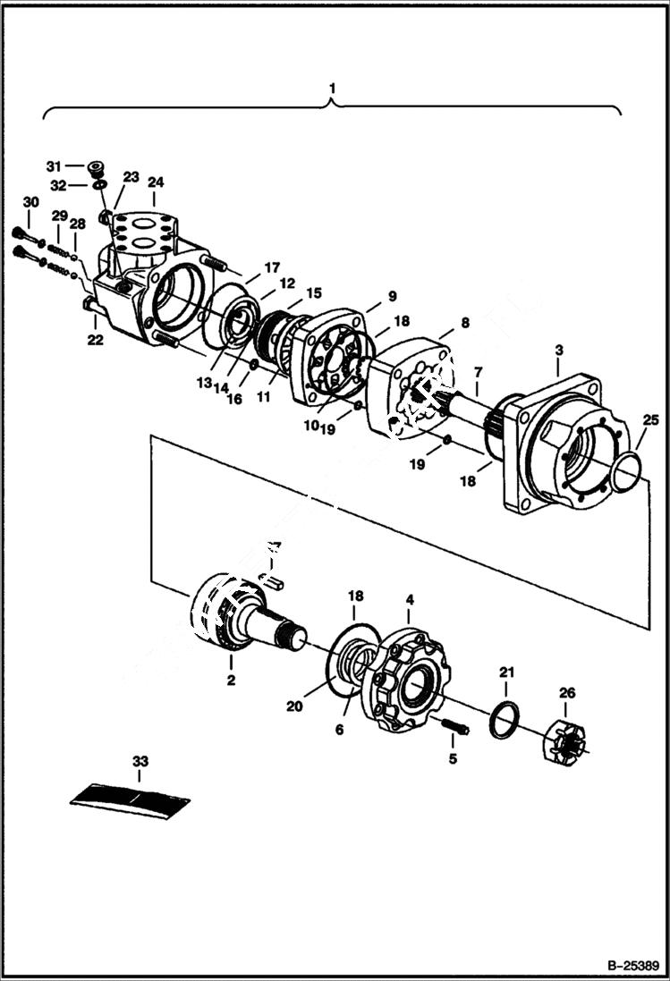 Схема запчастей Bobcat SNOWBLOWER - SBX240 SNOWBLOWER (Fan Motor) (72 A00F) (84 7136) Loader