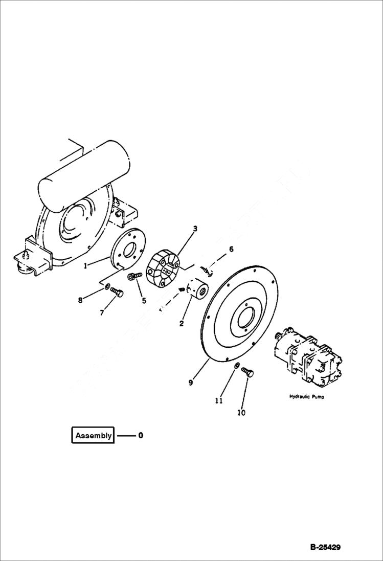 Схема запчастей Bobcat 76 - POWER TAKE OFF ENGINE RELATED PARTS AND ELECTRICAL SYSTEM