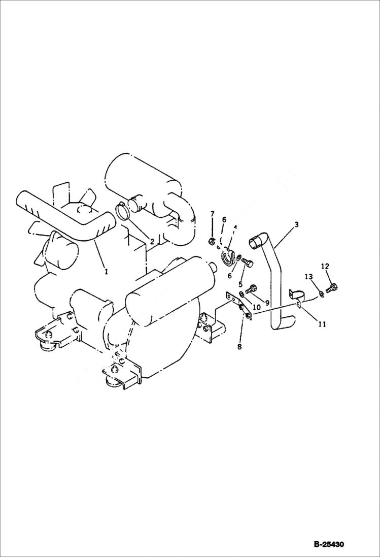 Схема запчастей Bobcat 76 - ENGINE RELATED PARTS ENGINE RELATED PARTS AND ELECTRICAL SYSTEM