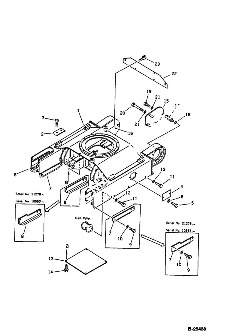 Схема запчастей Bobcat 76 - TRACK FRAME UNDERCARRIAGE