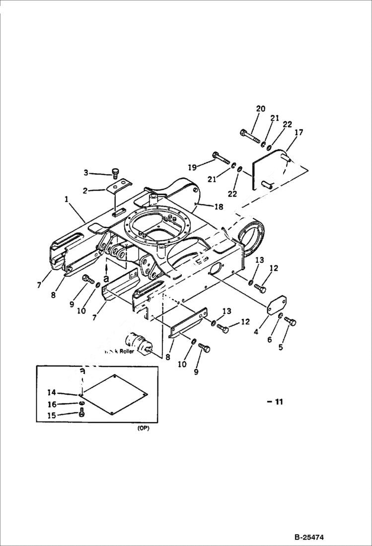 Схема запчастей Bobcat 56 - TRACK FRAME UNDERCARRIAGE