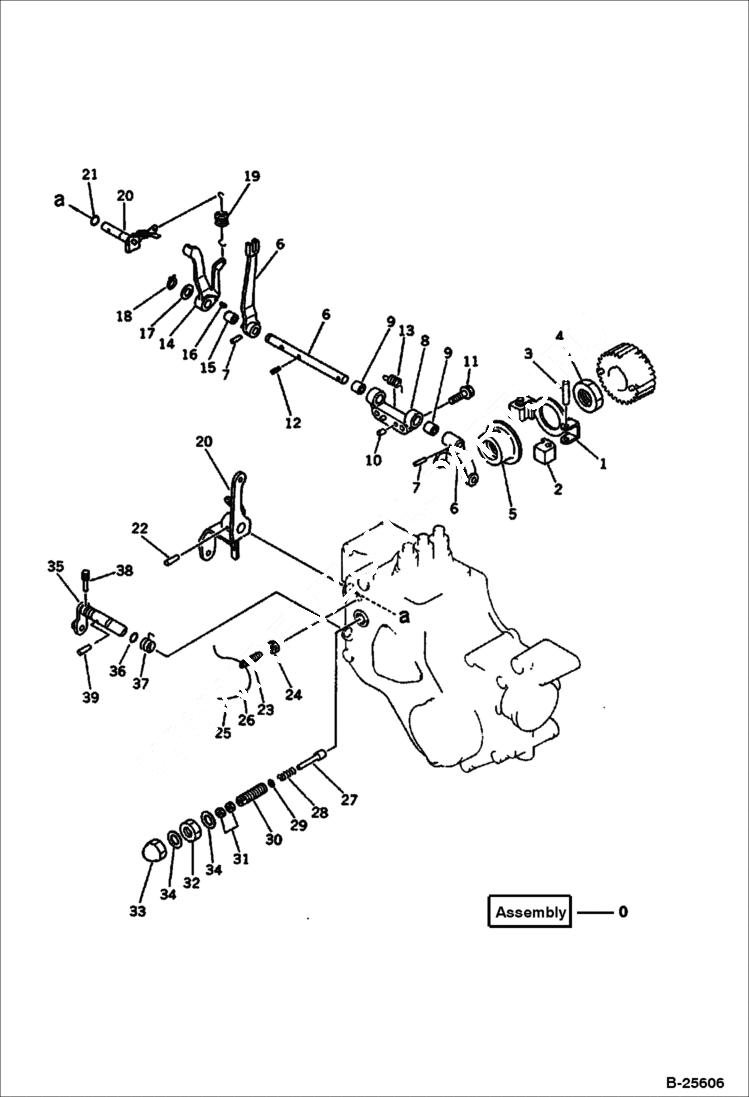 Схема запчастей Bobcat 100 - GOVERNOR CONTROL FUEL SYSTEM