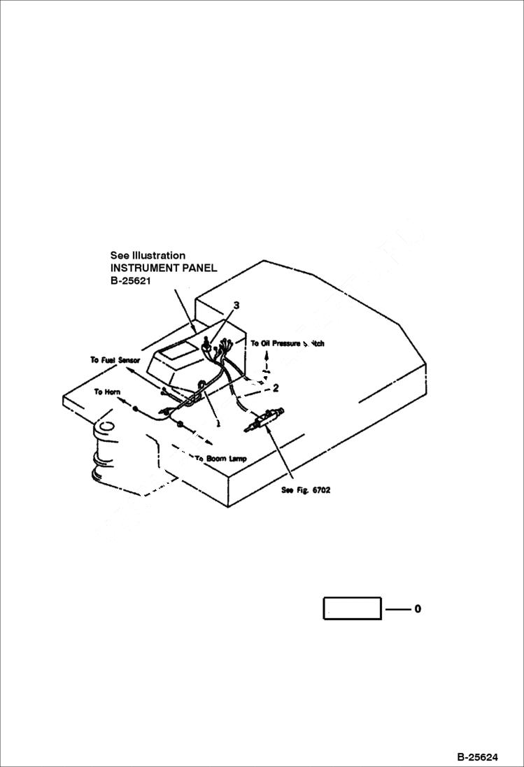 Схема запчастей Bobcat 100 - ELECTRICAL SYSTEM (FOR MOMENT LIMIT SYSTEM) (WITHOUT CAB) ENGINE RELATED PARTS AND ELECTRICAL SYSTEM