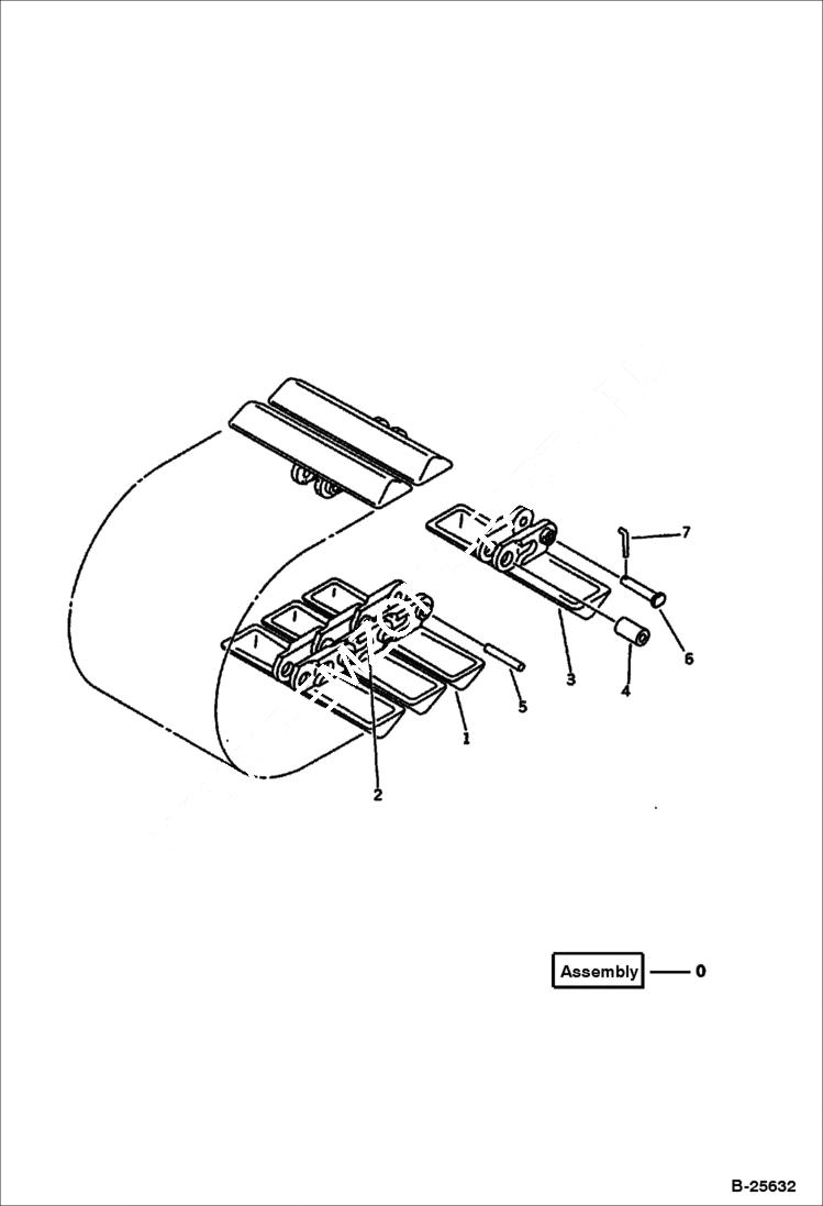 Схема запчастей Bobcat 100 - TRACK SHOE (SWAMP TYPE) (400MM WIDE) UNDERCARRIAGE