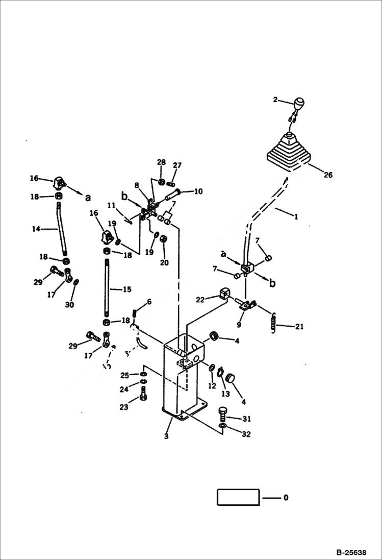 Схема запчастей Bobcat 100 - WORK EQUIPMENT CONTROL LEVER (2/2) (FOR I.S.O. PATTERN) CONTROL SYSTEM AND REVOLVING FRAME