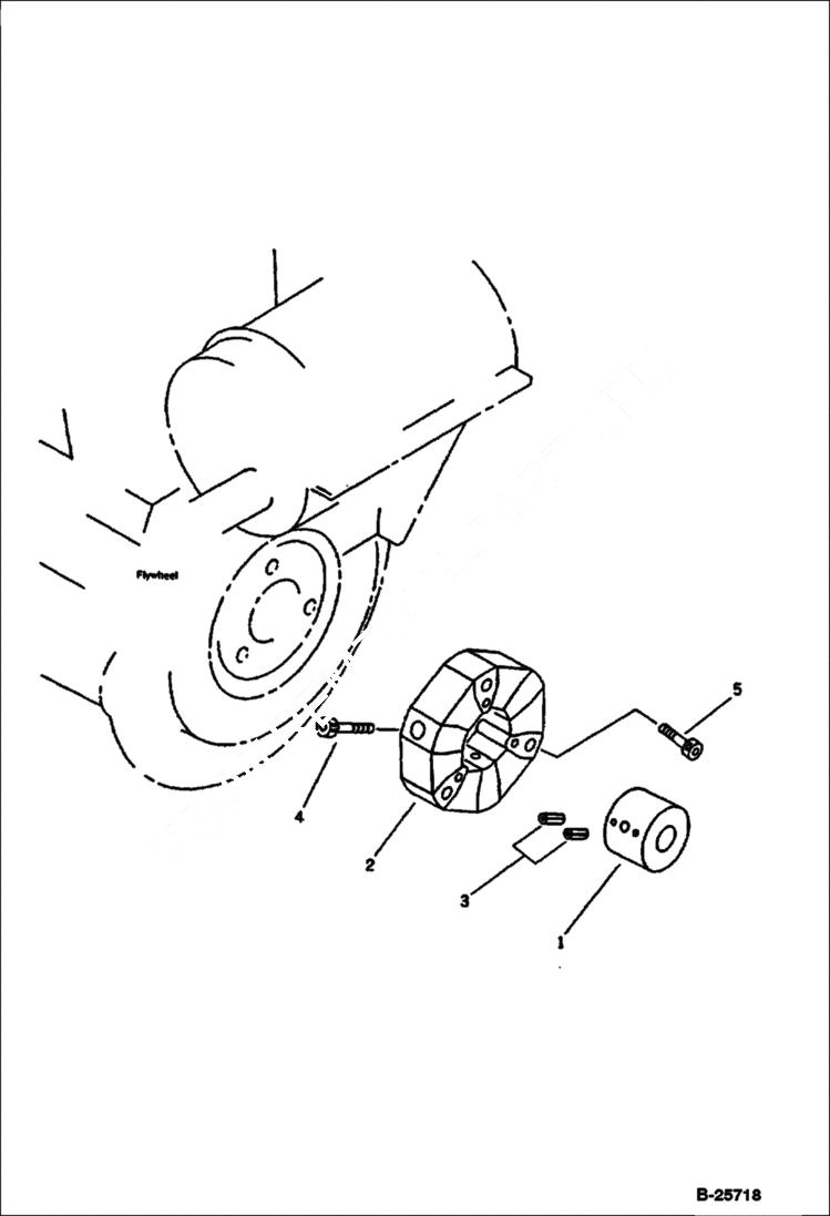 Схема запчастей Bobcat 116 - POWER TAKE OFF ENGINE RELATED PARTS AND ELECTRICAL SYSTEM