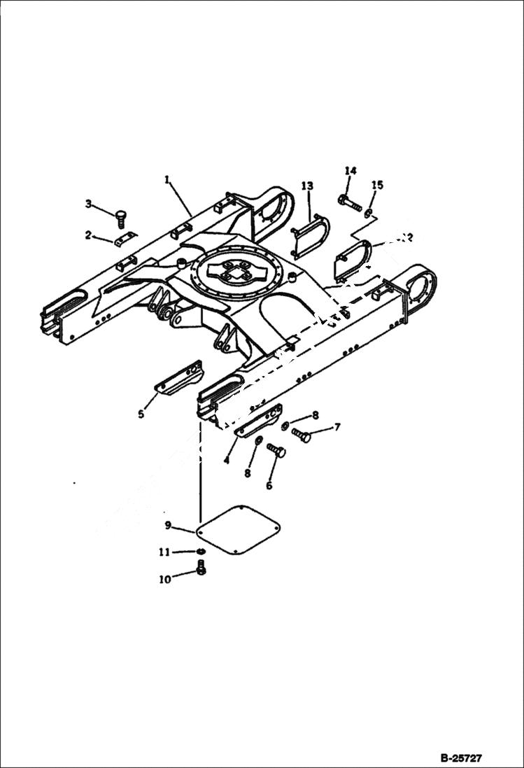 Схема запчастей Bobcat 116 - TRACK FRAME UNDERCARRIAGE