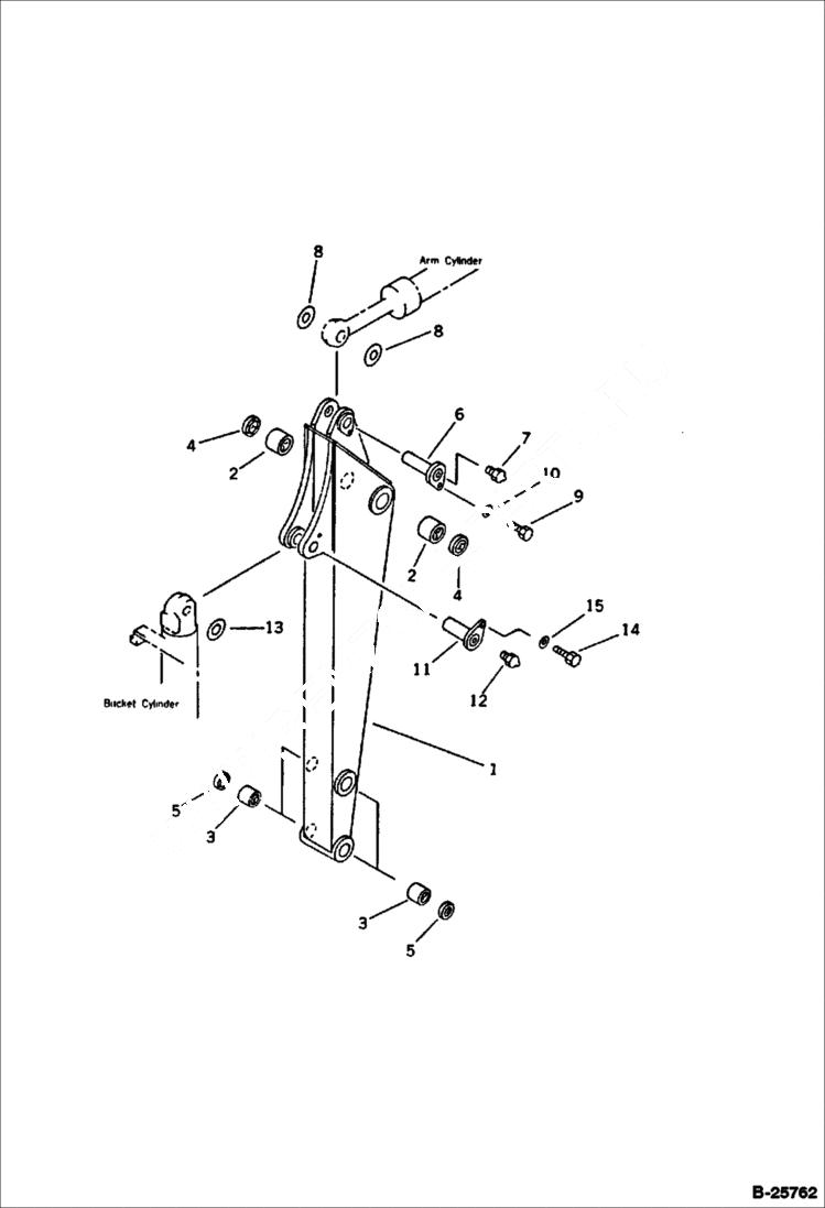 Схема запчастей Bobcat 116 - ARM WORK EQUIPMENT