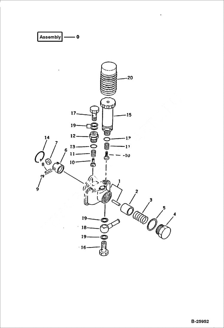 Схема запчастей Bobcat 130 - FUEL INJECTION PUMP (FEED PUMP) FUEL SYSTEM