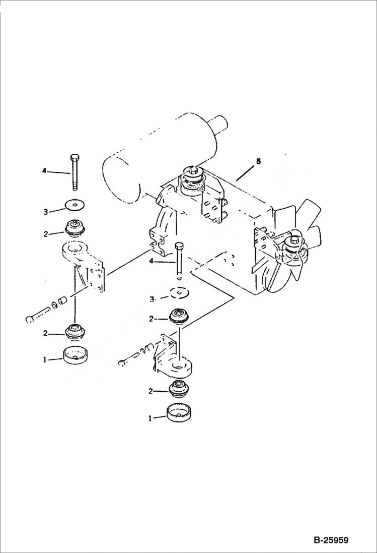 Схема запчастей Bobcat 130 - ENGINE MOUNTING PARTS ENGINE RELATED PARTS AND ELECTRICAL SYSTEM