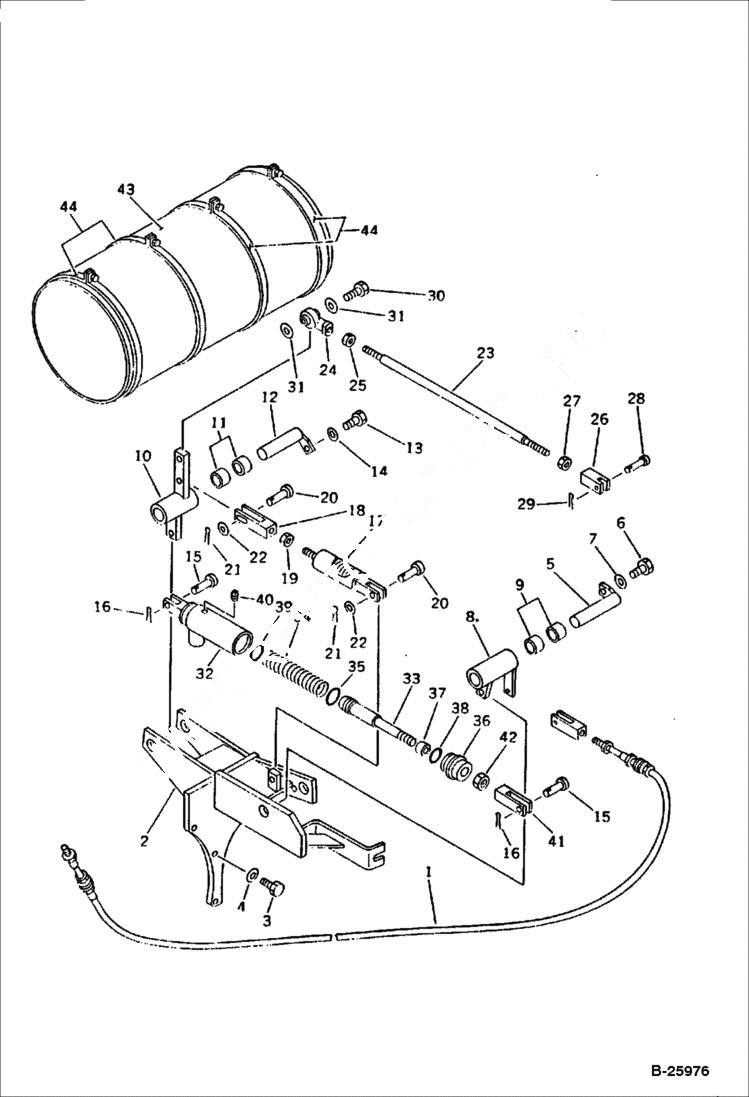 Схема запчастей Bobcat 130 - FUEL CONTROL With Auto Deceleration With Mode Selector OLSS- Except Japan CONTROL SYSTEM