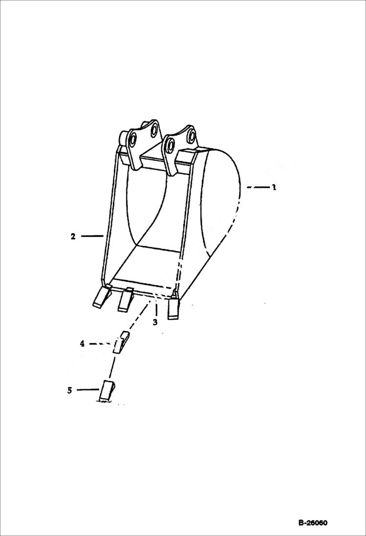 Схема запчастей Bobcat BUCKETS - BUCKET (Werk-Brau)(76) Экскаваторы