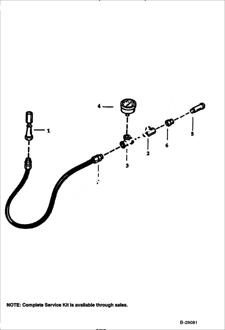 Схема запчастей Bobcat 100 - HYDRAULIC BREAKER (1250X) (Charge Kit) STANLEY KITS