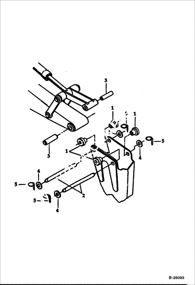 Схема запчастей Bobcat 100 - HYDRAULIC BREAKER (1250X) (Mounting Kit) STANLEY KITS