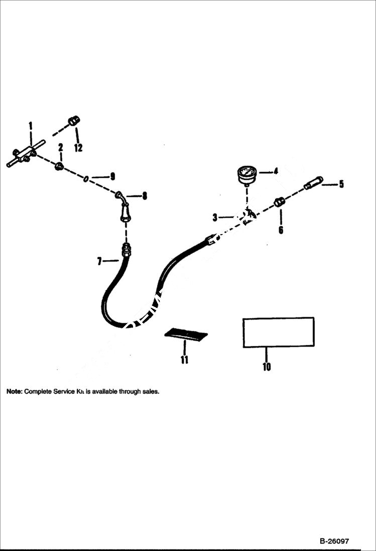 Схема запчастей Bobcat 100 - HYDRAULIC BREAKER (2500) (Charge Kit) STANLEY KITS