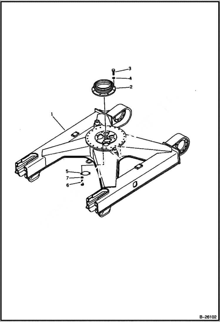 Схема запчастей Bobcat 130 - TRACK FRAME PC60L, PC60LS UNDERCARRIAGE