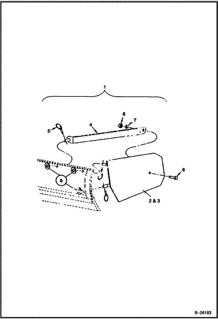 Схема запчастей Bobcat ANGLE BLADE - ANGLE BLADE (End Plates) (Pin-on) (3AB84HD A1G1) (3AB96HD A1G2) Компактные тракторы