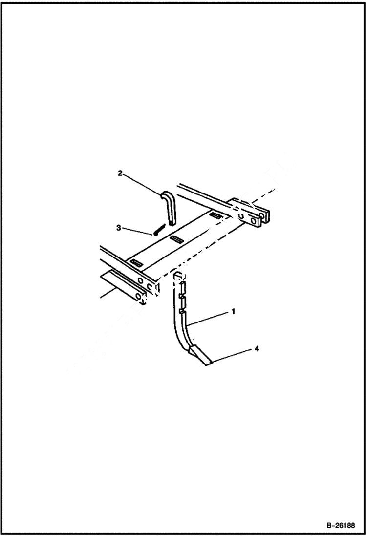 Схема запчастей Bobcat 3 POINT ATTACHMENTS - BOX BLADE (Scarifier Teeth) (3BB48 A1FU) (3BB60 A1FW) (3BB72 A1FY) Loader