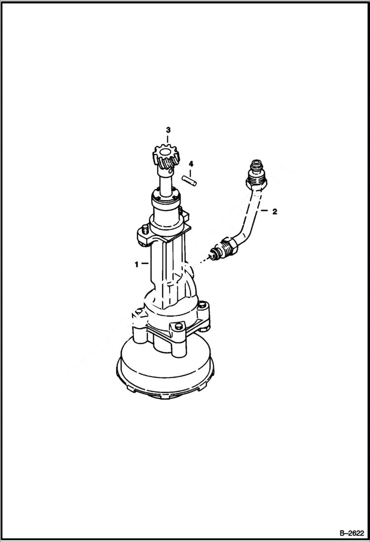 Схема запчастей Bobcat 500s - OIL PUMP POWER UNIT