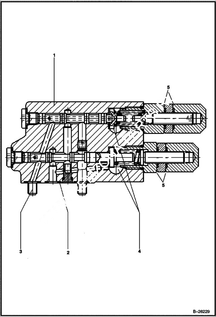 Схема запчастей Bobcat 442 - CONTROL VALVE HYDRAULIC SYSTEM