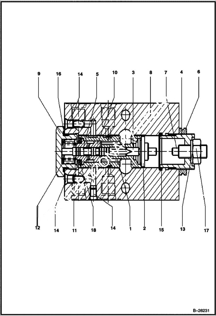 Схема запчастей Bobcat 442 - CONTROL VALVE HYDRAULIC SYSTEM