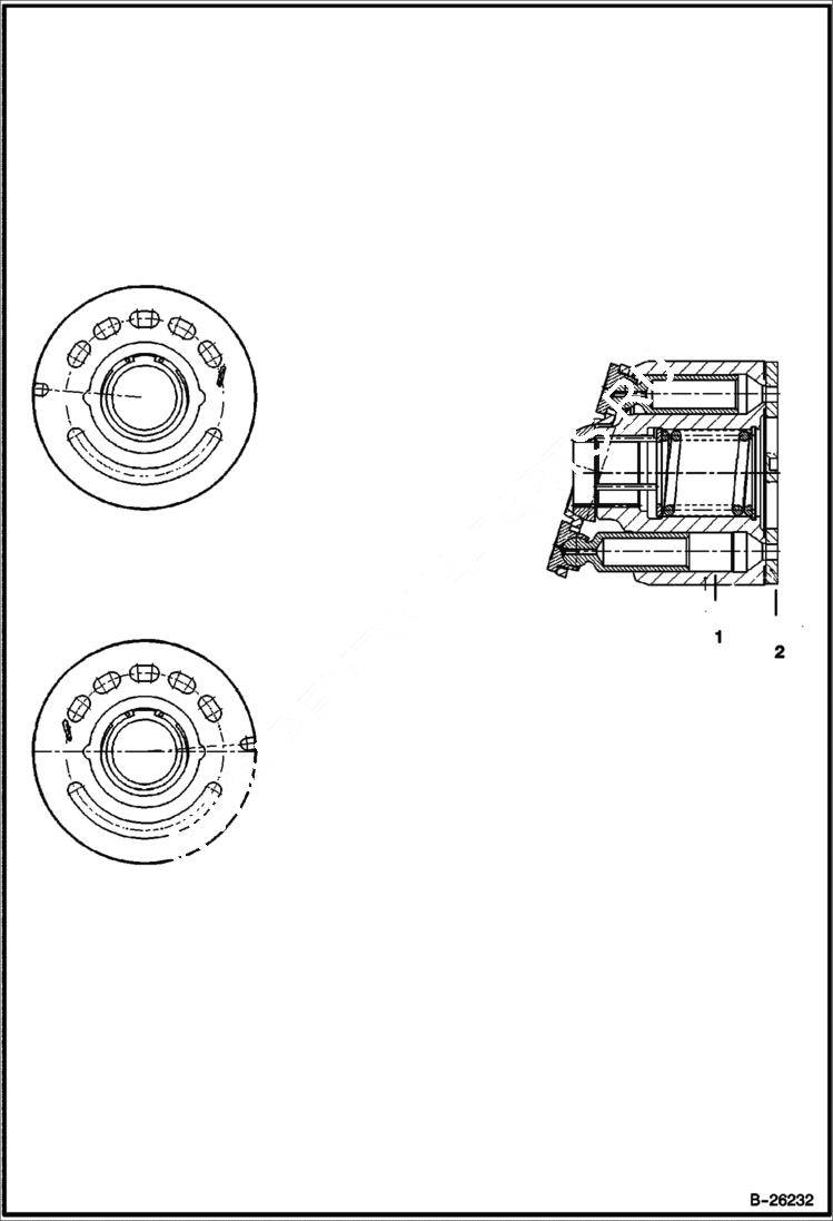 Схема запчастей Bobcat 442 - END PLUGS HYDRAULIC SYSTEM