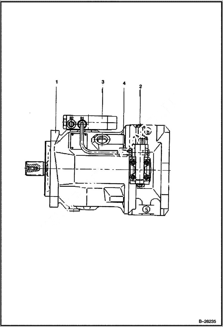 Схема запчастей Bobcat 442 - PUMP HYDRAULIC SYSTEM