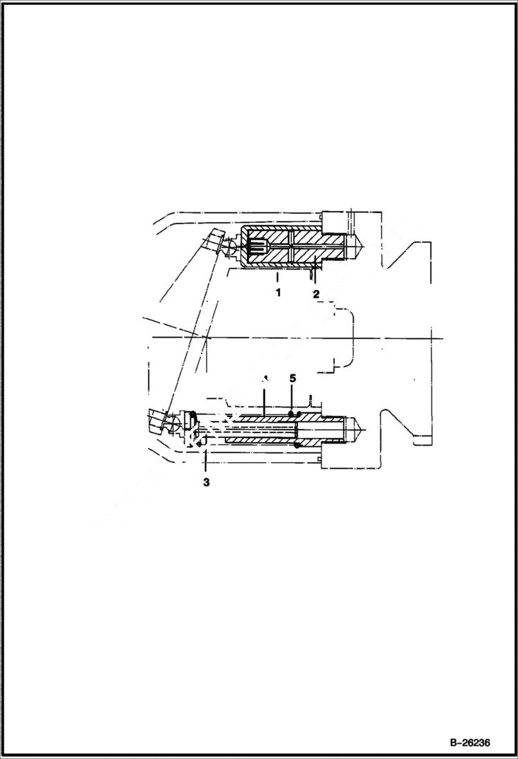 Схема запчастей Bobcat 442 - CONTROL PISTON HYDRAULIC SYSTEM