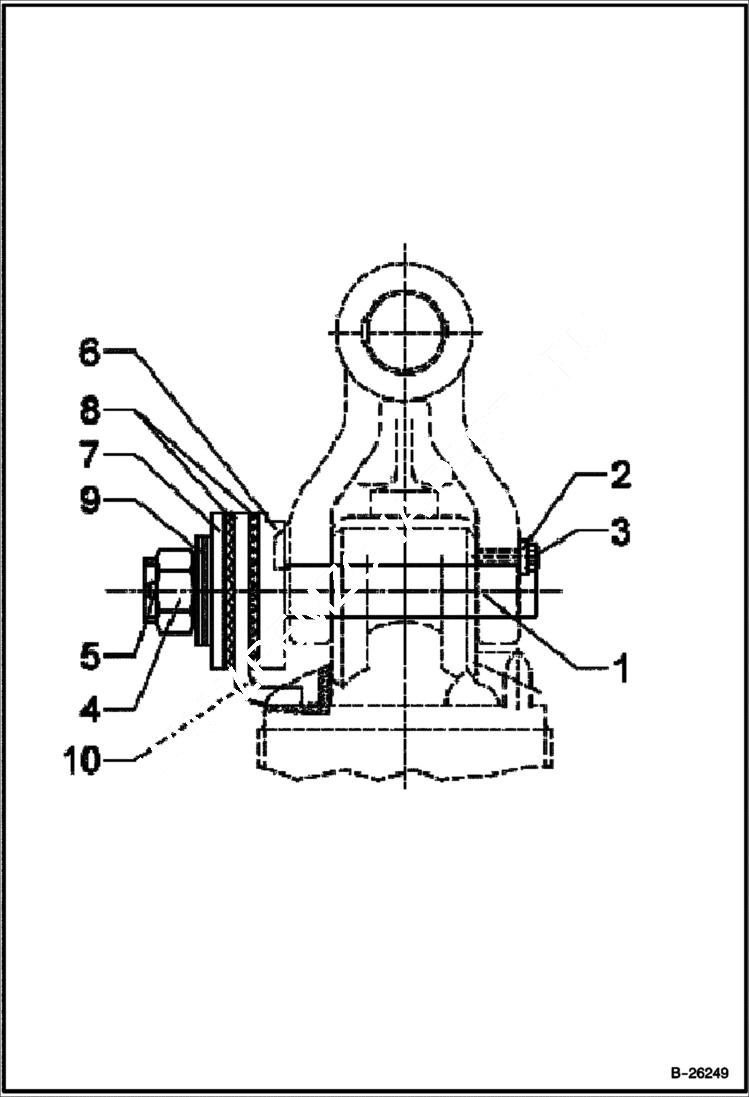 Схема запчастей Bobcat 442 - COUPLER PIN ACCESSORIES & OPTIONS