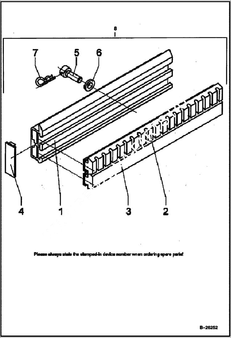 Схема запчастей Bobcat 442 - COMPRESSION RAIL ACCESSORIES & OPTIONS