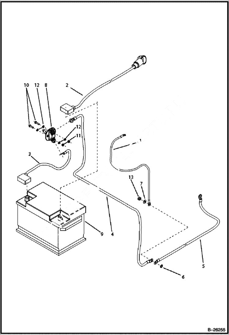 Схема запчастей Bobcat B200 - ELECTRICAL ELECTRICAL SYSTEM