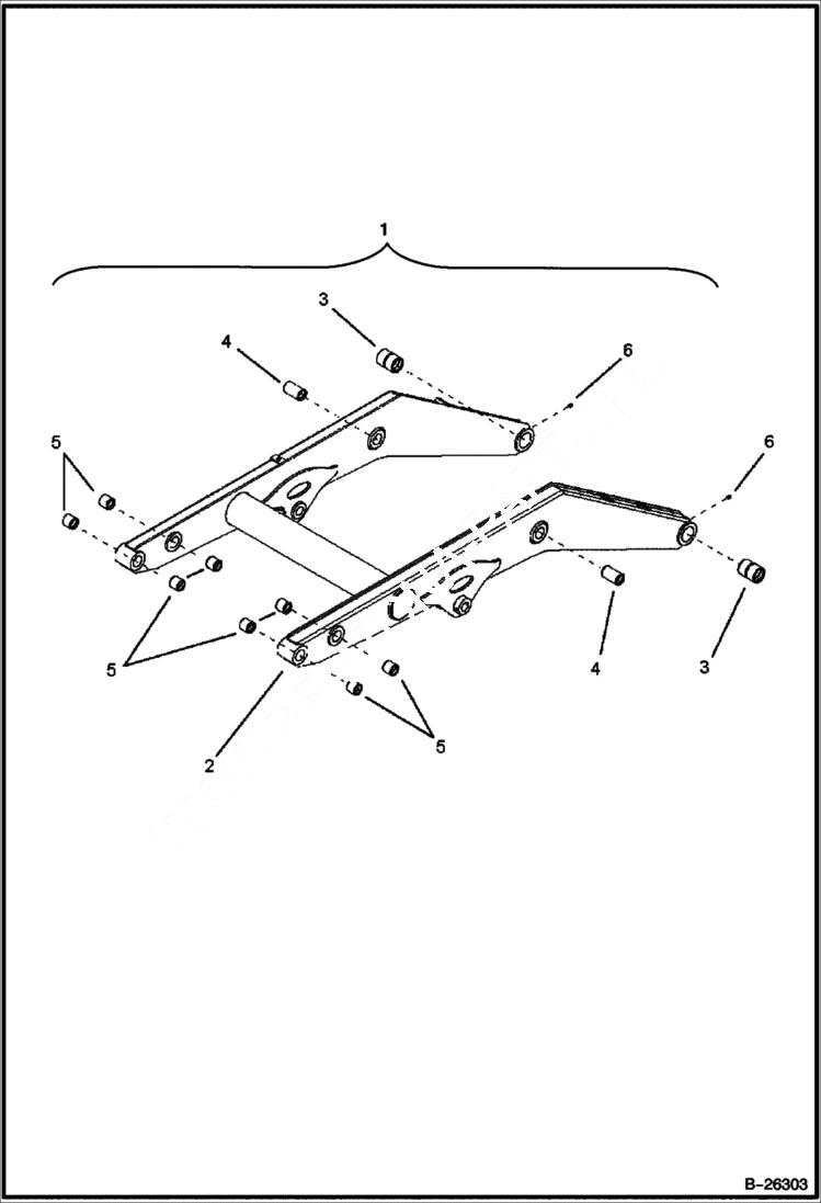 Схема запчастей Bobcat BL375 - LIFT ARM (BL370) 5704 11015 & 5704 11034 (BL375) 5718 11008 & 5718 11013 MAIN FRAME