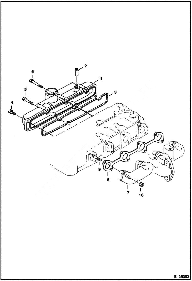 Схема запчастей Bobcat 425 - MANIFOLDS POWER UNIT