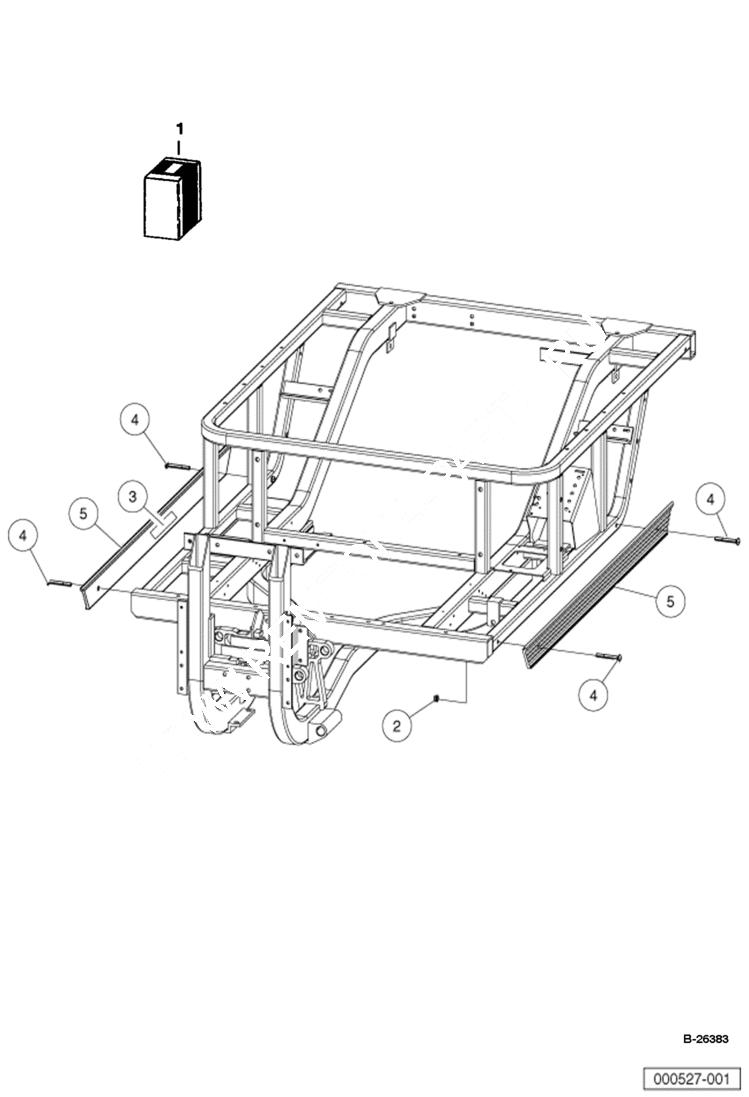 Схема запчастей Bobcat 2200 - SIDE STRINGERS MAIN FRAME