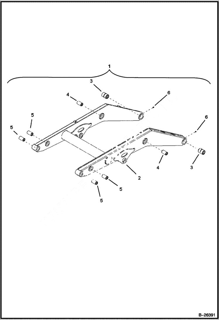 Схема запчастей Bobcat BL570 - LIFT ARM (BL570) 5706 11025 & Above (BL575) 5720 11007 & Above MAIN FRAME