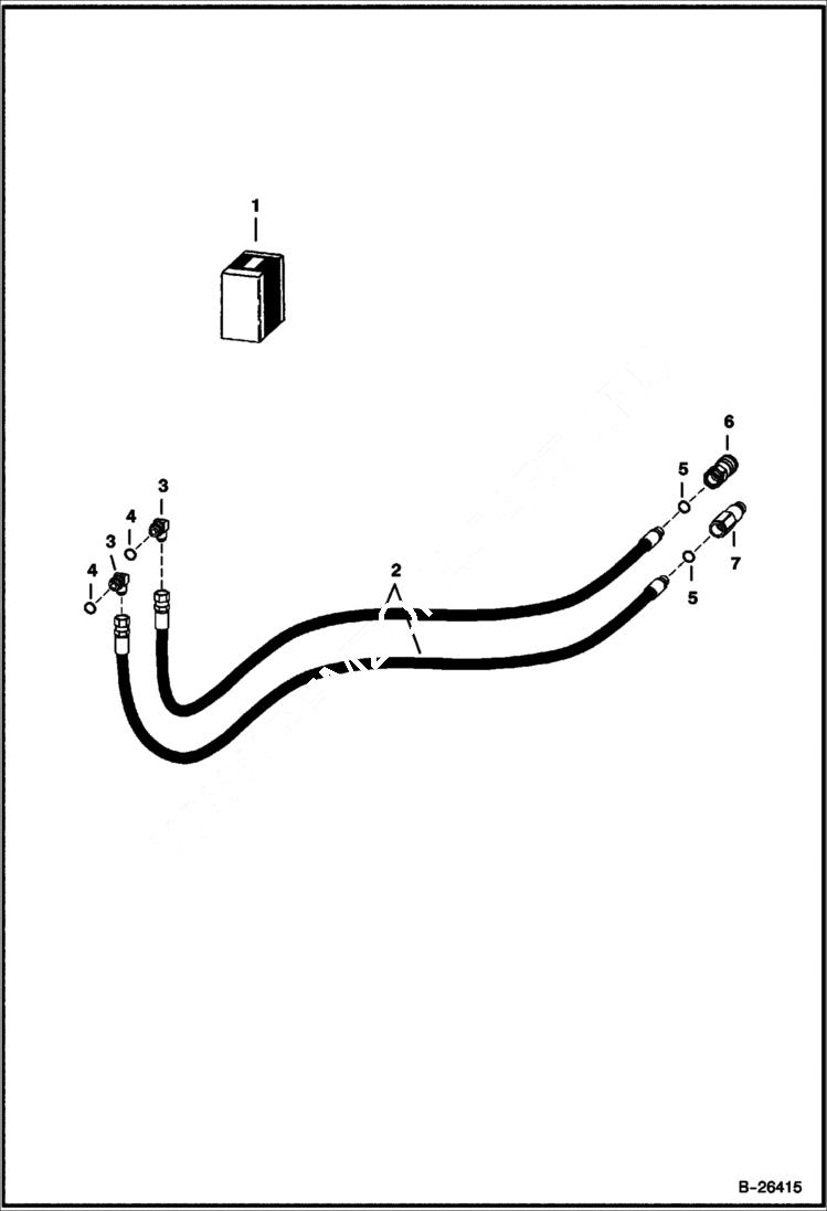 Схема запчастей Bobcat BREAKERS - BREAKER (Hose Kit) (HB380) (HB580) (Use on 320, 322, 323) (HB680) (Use on 320, 322, 323, 325) Экскаваторы