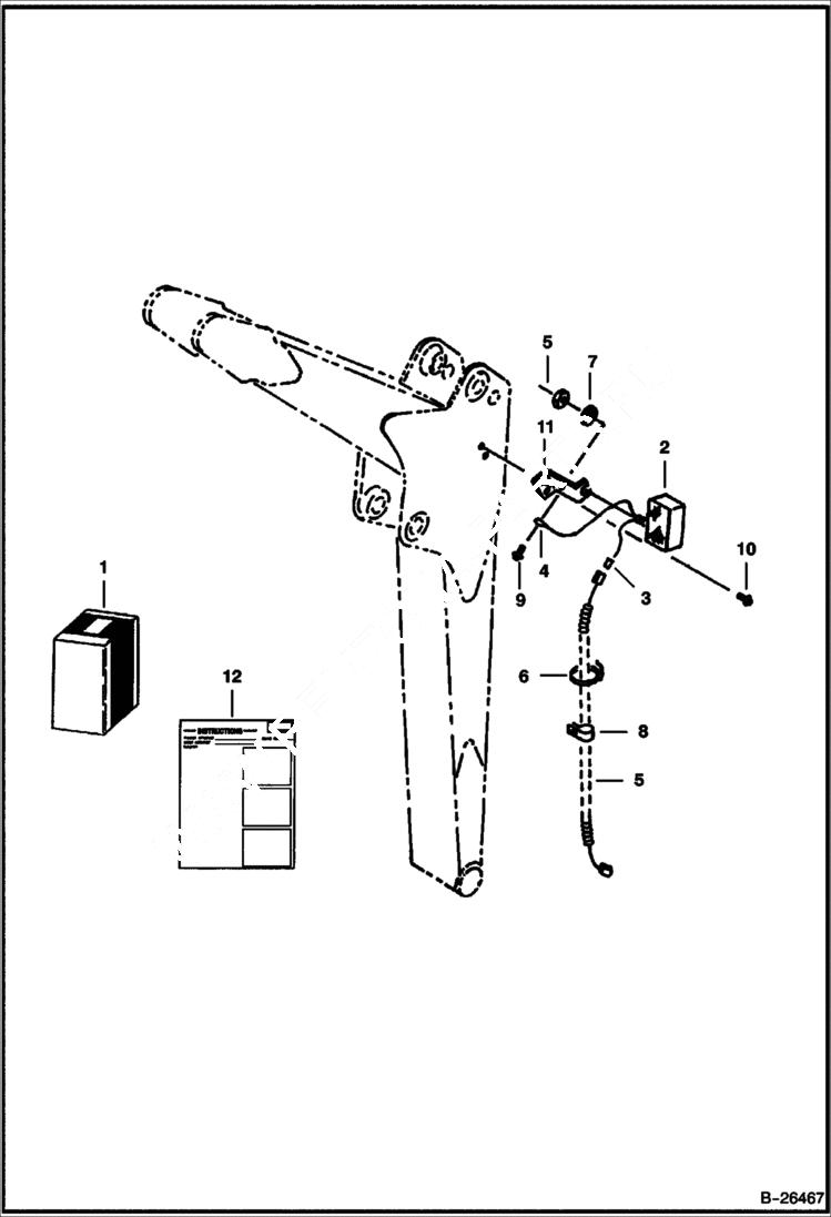 Схема запчастей Bobcat 337 - WORK LIGHT KIT ACCESSORIES & OPTIONS