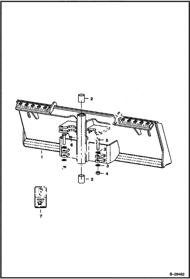 Схема запчастей Bobcat SILT FENCE INSTALLER - SILT FENCE INSTALLER Bob-Tach Mount Loader