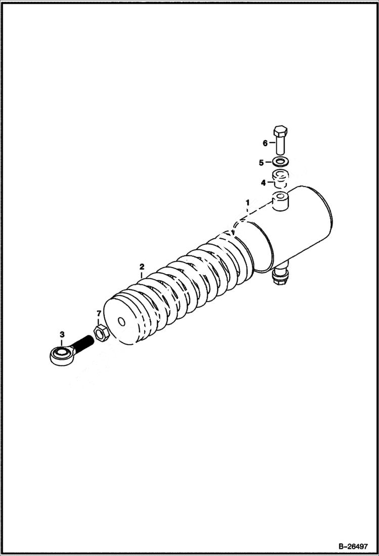 Схема запчастей Bobcat SILT FENCE INSTALLER - SILT FENCE INSTALLER Centering Springs Loader