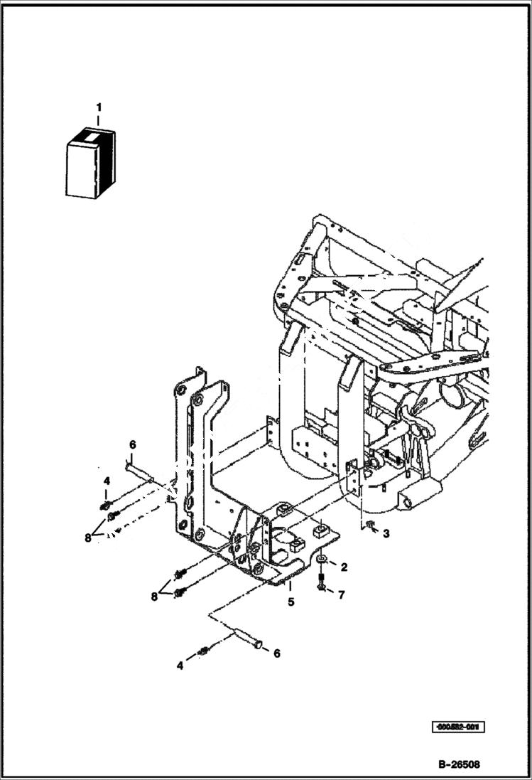 Схема запчастей Bobcat 2300 - ACCESSORY MOUNTING BRACKET ACCESSORIES & OPTIONS