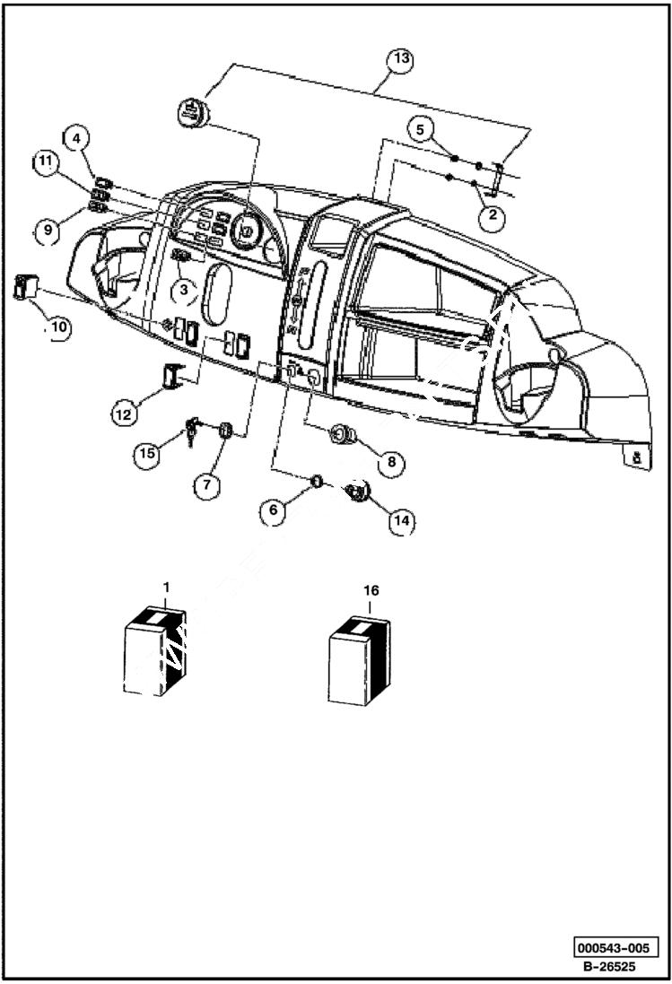 Схема запчастей Bobcat 2300 - ELECTRICAL COMPONENTS ELECTRICAL SYSTEM